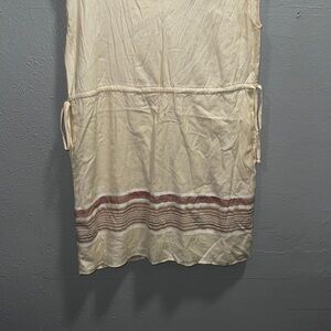 Universal Thread Cream Dress‎ with Striped Detail